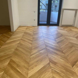SPC FLOORING CHEVRON PATTERN